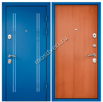 Синие входные двери в квартиру SVK-04 - купить от производителя Мосдвери Синие входные двери в квартиру SVK-04