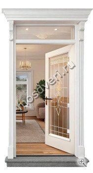 Входная дверь в коттедж со стеклом - купить от производителя Мосдвери Входная дверь в коттедж со стеклом