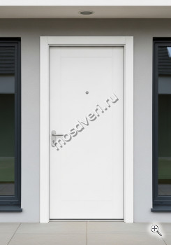 Дверь входная металлическая современная белая - купить от производителя Мосдвери Дверь входная металлическая современная белая