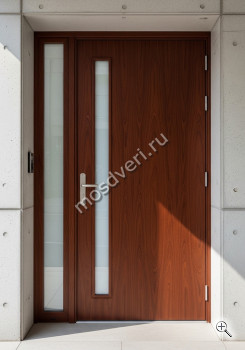 Дизайнерская входная дверь со стеклянной вставкой - купить от производителя Мосдвери Дизайнерская входная дверь со стеклянной вставкой